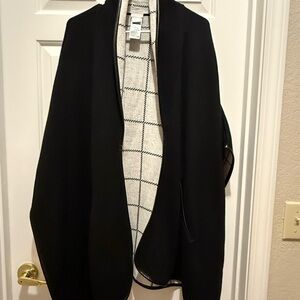 Chico's Black Knit Cape